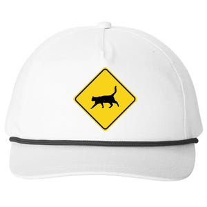 Cat Xing Sign Graphic Crossing Symbol Great Gift Great Gift Snapback Five-Panel Rope Hat