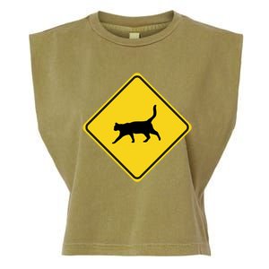 Cat Xing Sign Graphic Crossing Symbol Great Gift Great Gift Garment-Dyed Women's Muscle Tee