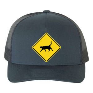 Cat Xing Sign Graphic Crossing Symbol Great Gift Great Gift Yupoong Adult 5-Panel Trucker Hat