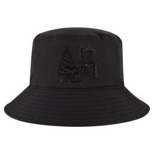 Christmas Xmas Sketch Pic Tree Presents Gifts Cool Comfort Performance Bucket Hat