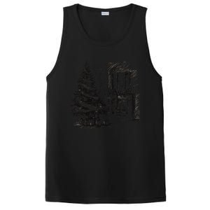 Christmas Xmas Sketch Pic Tree Presents Gifts PosiCharge Competitor Tank