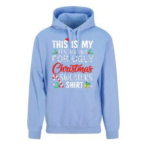 Cute Xmas This Is My Its Too Hot For Ugly Christmas Sweaters Gift Unisex Surf Hoodie