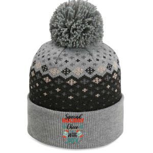 Christmas Xmas Time Spread Holiday Cheer With Joy Gift The Baniff Cuffed Pom Beanie