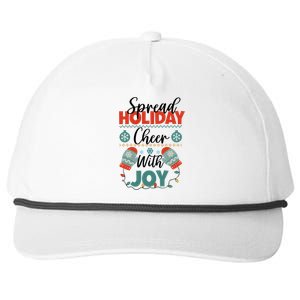 Christmas Xmas Time Spread Holiday Cheer With Joy Gift Snapback Five-Panel Rope Hat