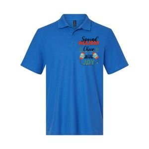 Christmas Xmas Time Spread Holiday Cheer With Joy Gift Softstyle Adult Sport Polo