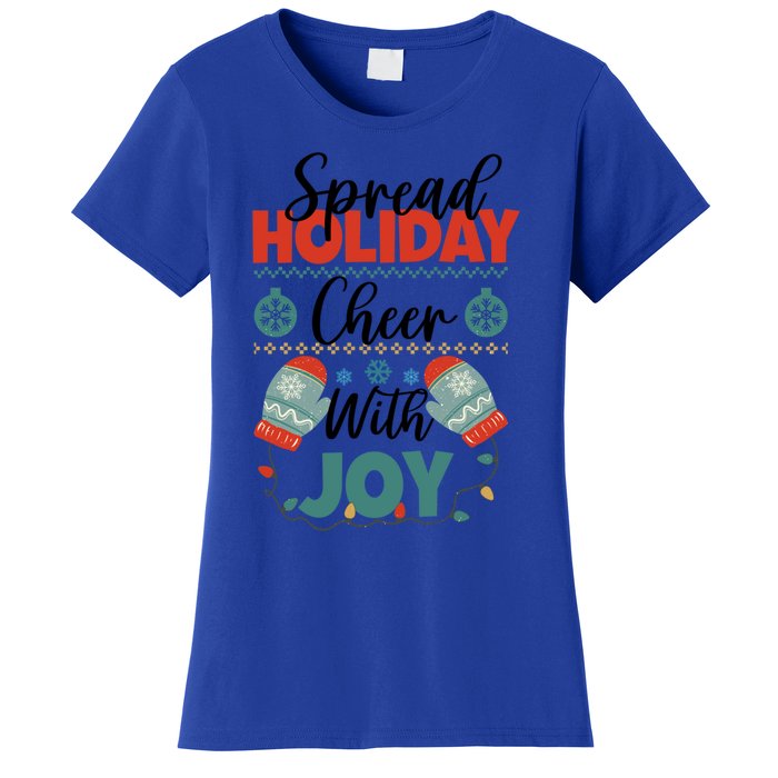 Christmas Xmas Time Spread Holiday Cheer With Joy Gift Women's T-Shirt