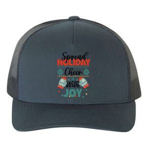 Christmas Xmas Time Spread Holiday Cheer With Joy Gift Yupoong Adult 5-Panel Trucker Hat