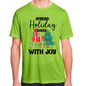 Christmas Xmas Time Spread Holiday Cheer With Joy Gift Adult ChromaSoft Performance T-Shirt