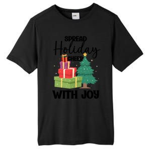 Christmas Xmas Time Spread Holiday Cheer With Joy Gift Tall Fusion ChromaSoft Performance T-Shirt