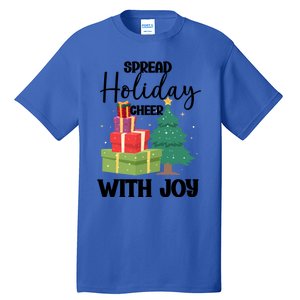 Christmas Xmas Time Spread Holiday Cheer With Joy Gift Tall T-Shirt