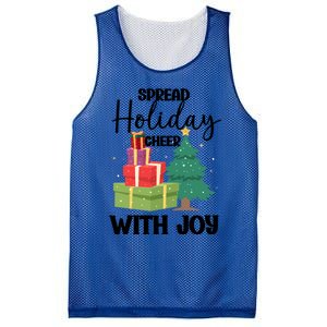 Christmas Xmas Time Spread Holiday Cheer With Joy Gift Mesh Reversible Basketball Jersey Tank