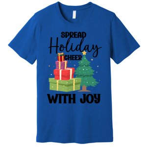 Christmas Xmas Time Spread Holiday Cheer With Joy Gift Premium T-Shirt