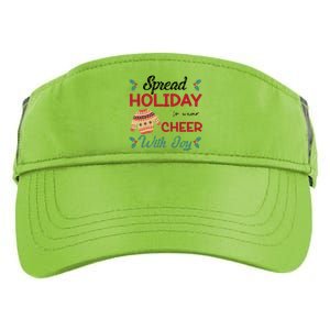 Christmas Xmas Time Spread Holiday Cheer With Joy Gift Adult Drive Performance Visor