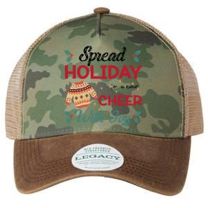 Christmas Xmas Time Spread Holiday Cheer With Joy Gift Legacy Tie Dye Trucker Hat