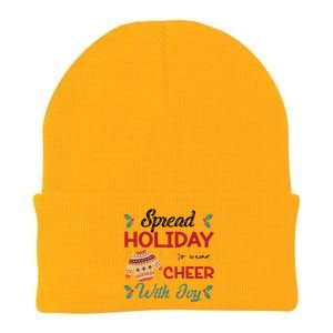 Christmas Xmas Time Spread Holiday Cheer With Joy Gift Knit Cap Winter Beanie