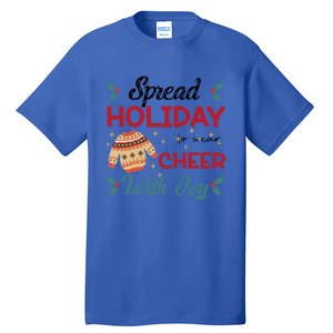 Christmas Xmas Time Spread Holiday Cheer With Joy Gift Tall T-Shirt