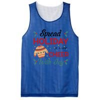 Christmas Xmas Time Spread Holiday Cheer With Joy Gift Mesh Reversible Basketball Jersey Tank