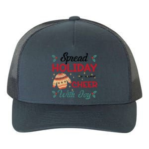 Christmas Xmas Time Spread Holiday Cheer With Joy Gift Yupoong Adult 5-Panel Trucker Hat