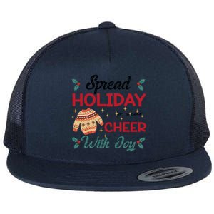 Christmas Xmas Time Spread Holiday Cheer With Joy Gift Flat Bill Trucker Hat