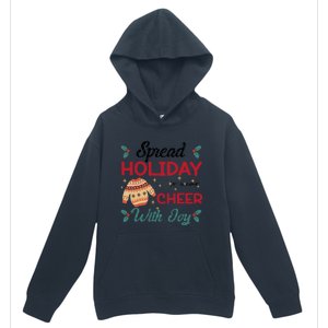 Christmas Xmas Time Spread Holiday Cheer With Joy Gift Urban Pullover Hoodie