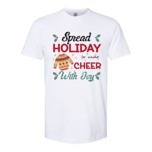 Christmas Xmas Time Spread Holiday Cheer With Joy Gift Softstyle CVC T-Shirt