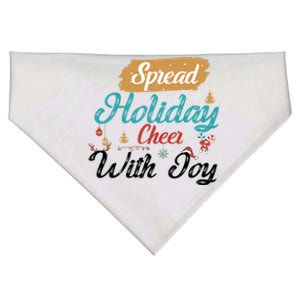 Christmas Xmas Time Spread Holiday Cheer With Joy Gift USA-Made Doggie Bandana