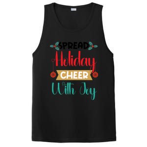 Christmas Xmas Time Spread Holiday Cheer With Joy Gift PosiCharge Competitor Tank