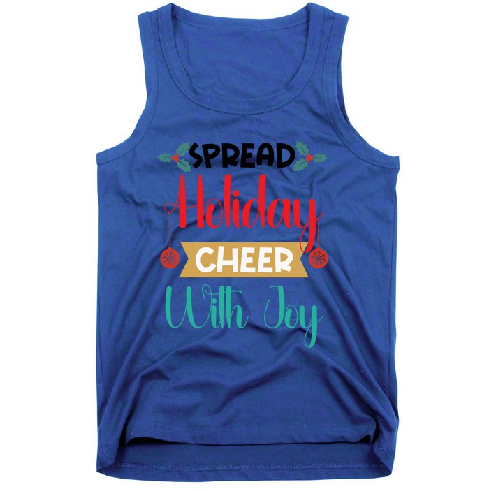 Christmas Xmas Time Spread Holiday Cheer With Joy Gift Tank Top