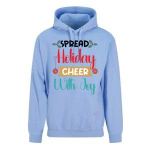 Christmas Xmas Time Spread Holiday Cheer With Joy Gift Unisex Surf Hoodie