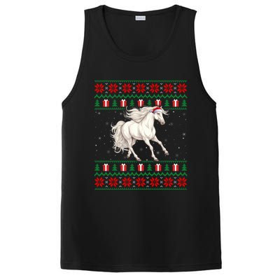 Cute Xmas Ugly Xmas Style Santa Hat Horse Christmas PosiCharge Competitor Tank