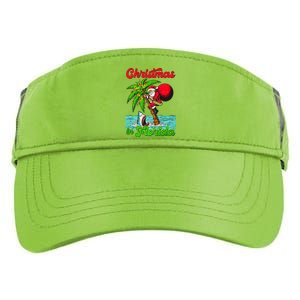 Christmas Xmas Vibes Florida Vacation Christmas In Florida Adult Drive Performance Visor