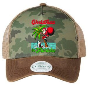 Christmas Xmas Vibes Florida Vacation Christmas In Florida Legacy Tie Dye Trucker Hat