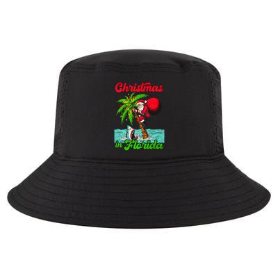 Christmas Xmas Vibes Florida Vacation Christmas In Florida Cool Comfort Performance Bucket Hat