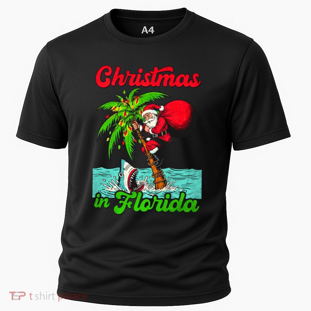 Christmas Xmas Vibes Florida Vacation Christmas In Florida Performance Shirt