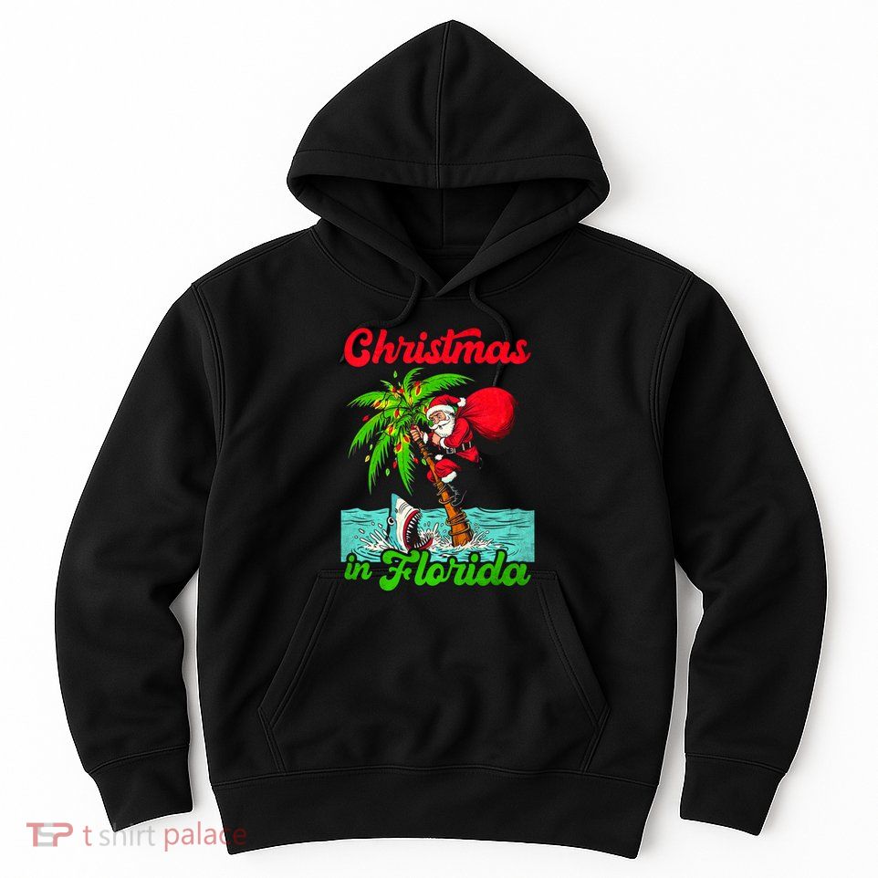 Christmas Xmas Vibes Florida Vacation Christmas In Florida Hoodie