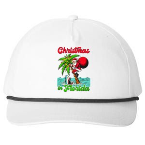 Christmas Xmas Vibes Florida Vacation Christmas In Florida Snapback Five-Panel Rope Hat