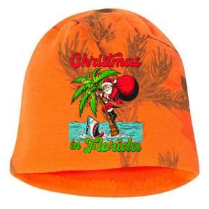 Christmas Xmas Vibes Florida Vacation Christmas In Florida Kati - Camo Knit Beanie