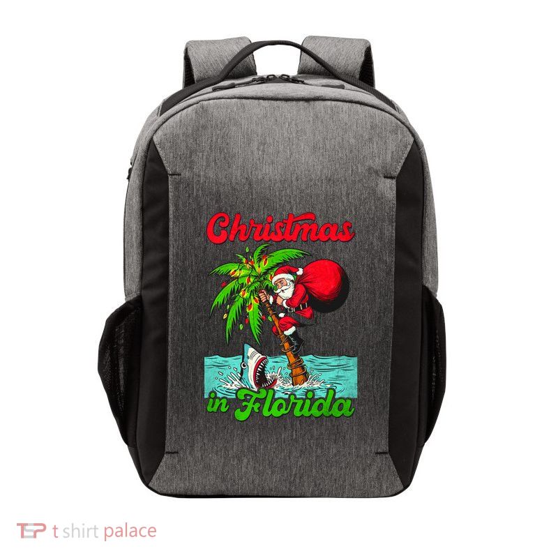 Christmas Xmas Vibes Florida Vacation Christmas In Florida Vector Backpack