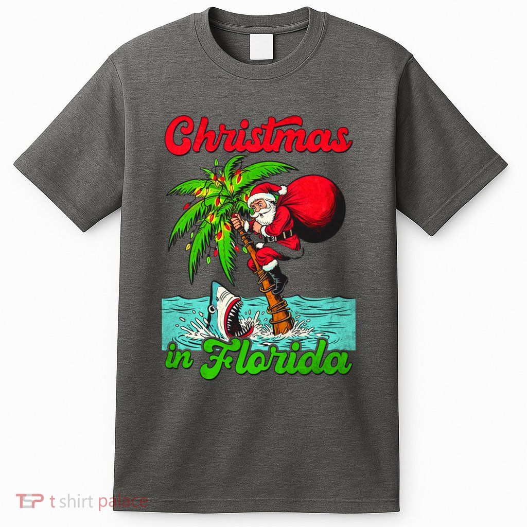 Christmas Xmas Vibes Florida Vacation Christmas In Florida T-Shirt
