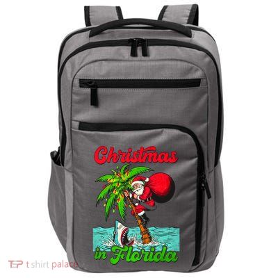Christmas Xmas Vibes Florida Vacation Christmas In Florida Impact Tech Backpack