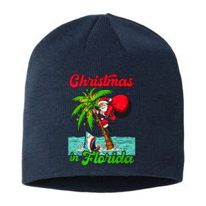 Christmas Xmas Vibes Florida Vacation Christmas In Florida Sustainable Beanie