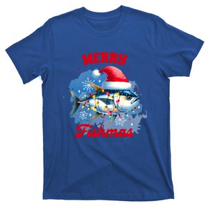 Christmas Xmas Vibes Tuna Fish Fishing Lover Merry Fishmas Gift T-Shirt