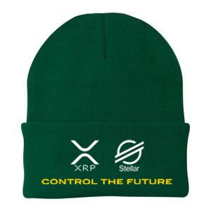 Cryptocurrency XRP XLM Coin Control The Future Knit Cap Winter Beanie