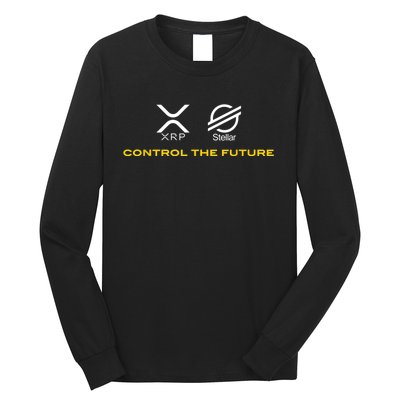 Cryptocurrency XRP XLM Coin Control The Future Long Sleeve Shirt