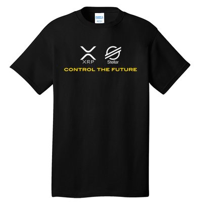 Cryptocurrency XRP XLM Coin Control The Future Tall T-Shirt