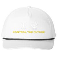 Cryptocurrency XRP XLM Coin Control The Future Snapback Five-Panel Rope Hat