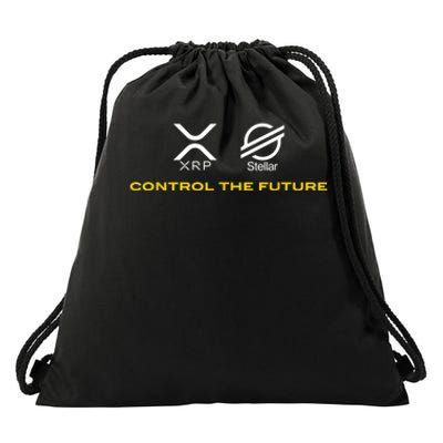 Cryptocurrency XRP XLM Coin Control The Future Drawstring Bag