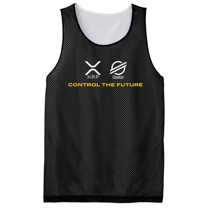 Cryptocurrency XRP XLM Coin Control The Future Mesh Reversible Basketball Jersey Tank