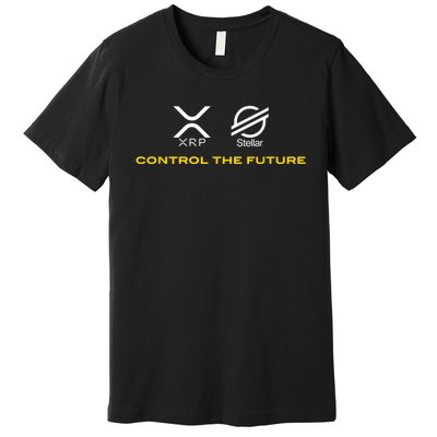 Cryptocurrency XRP XLM Coin Control The Future Premium T-Shirt