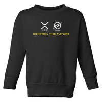 Cryptocurrency XRP XLM Coin Control The Future Toddler Sweatshirt